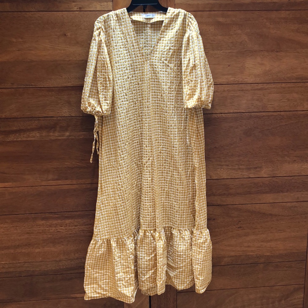 Yellow Gingham Maxi